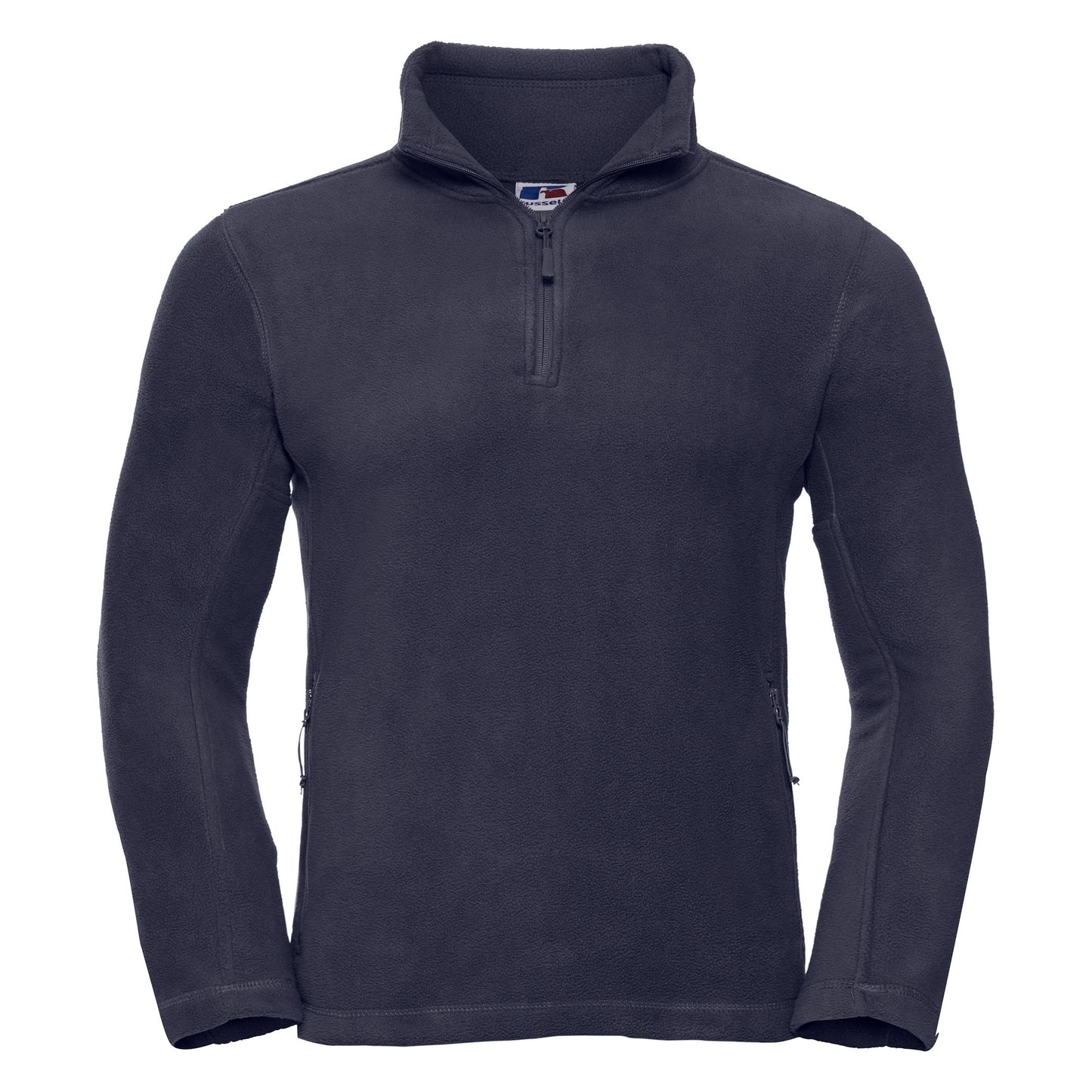 French Navy - Front - Russell Mens 1-4 Zip Outdoor Fleece Top
