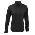 Black - Front - Kustom Kit Ladies City Long Sleeve Blouse