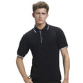 Black-White - Back - Kustom Kit Mens Essential Short Sleeve Polo Shirt