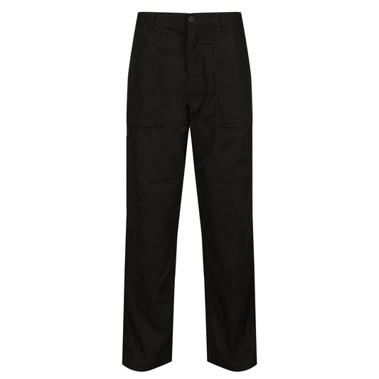 Black - Front - Regatta Mens New Lined Action Trousers (Reg) - Pants