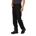 Black - Side - Regatta Mens New Lined Action Trousers (Reg) - Pants