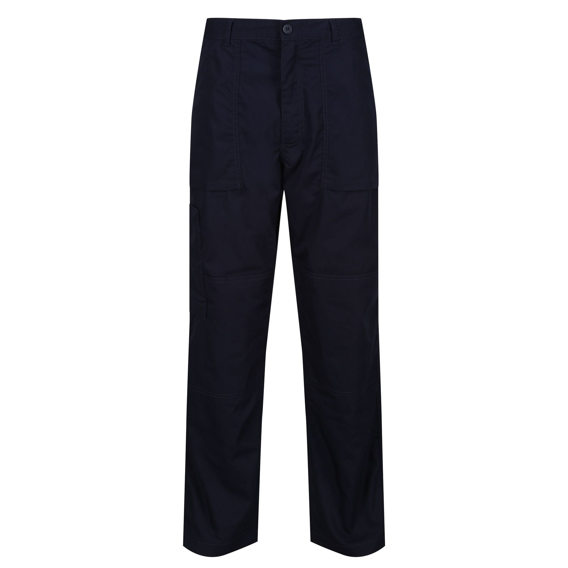Navy Blue - Front - Regatta Mens New Lined Action Trousers (Reg) - Pants