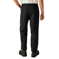 Black - Back - Regatta Mens New Lined Action Trouser (Short) - Pants