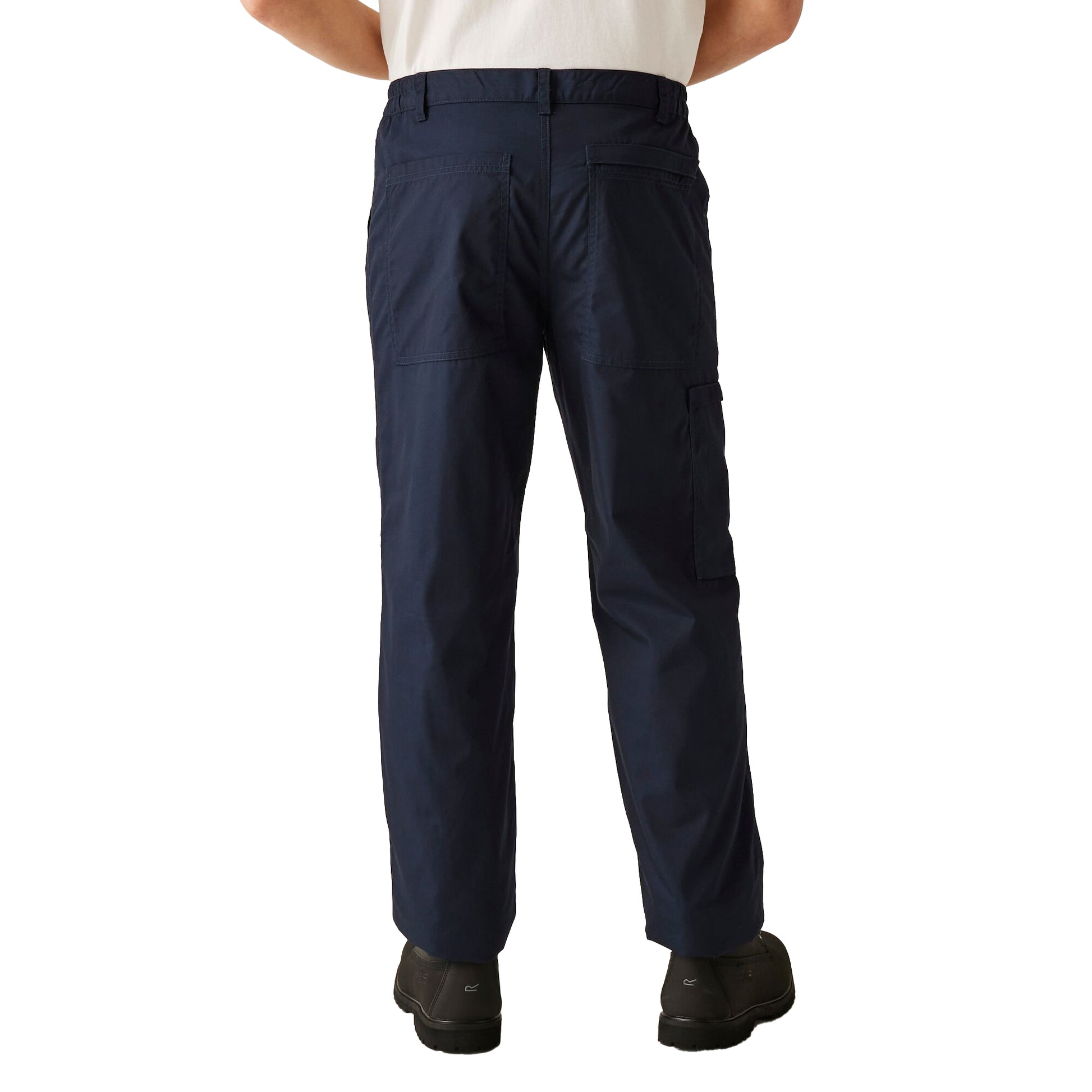 Navy Blue - Back - Regatta Mens New Lined Action Trouser (Short) - Pants