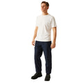 Navy Blue - Side - Regatta Mens New Lined Action Trouser (Short) - Pants