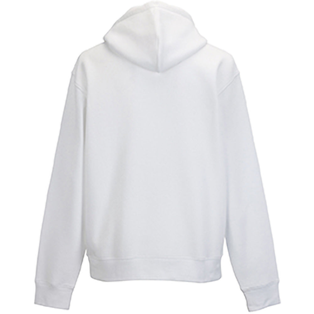 White - Side - Russell Mens Authentic Hooded Sweatshirt - Hoodie