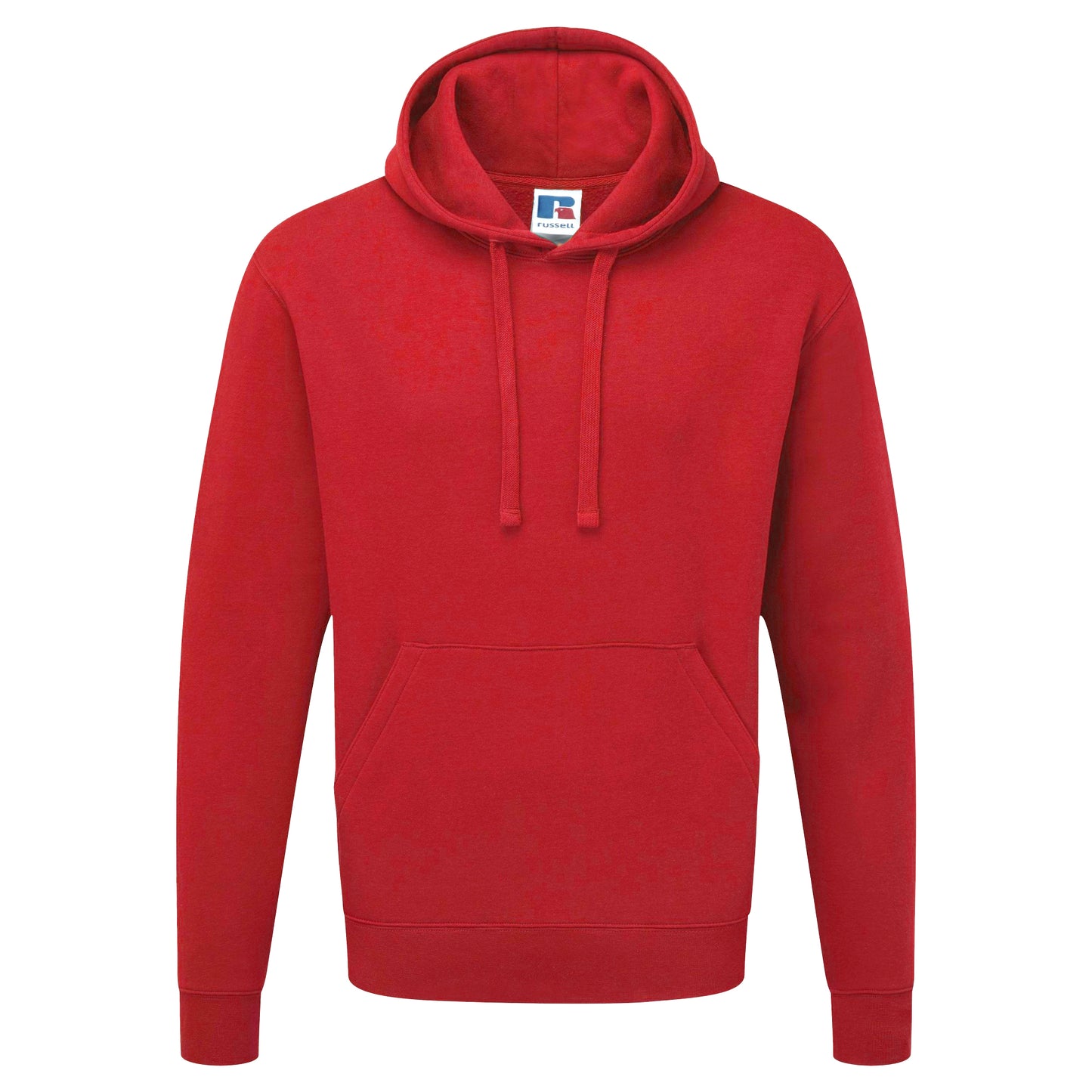 Classic Red - Front - Russell Mens Authentic Hooded Sweatshirt - Hoodie