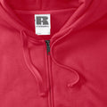 Classic Red - Pack Shot - Russell Mens Authentic Full Zip Hooded Sweatshirt - Hoodie