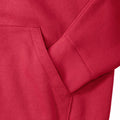 Classic Red - Close up - Russell Mens Authentic Full Zip Hooded Sweatshirt - Hoodie