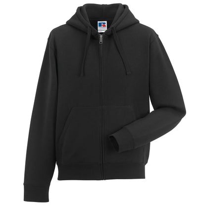 Black - Lifestyle - Russell Mens Authentic Full Zip Hooded Sweatshirt - Hoodie