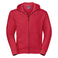 Classic Red - Front - Russell Mens Authentic Full Zip Hooded Sweatshirt - Hoodie