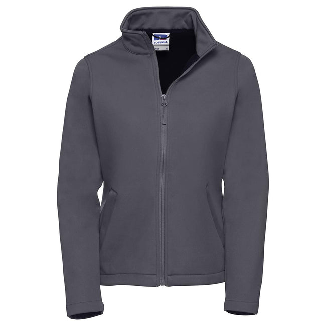 Convoy Grey - Front - Russell Ladies-Womens Smart Softshell Jacket