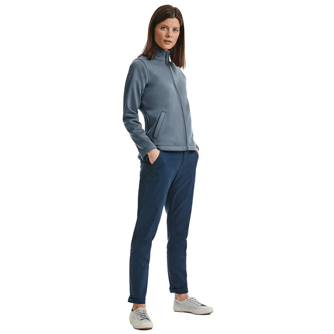 Convoy Grey - Side - Russell Ladies-Womens Smart Softshell Jacket