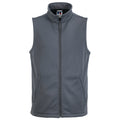 Convoy Grey - Front - Russell Mens Smart Softshell Gilet Jacket