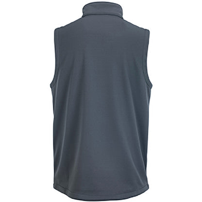 Convoy Grey - Back - Russell Mens Smart Softshell Gilet Jacket