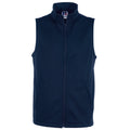 French Navy - Front - Russell Mens Smart Softshell Gilet Jacket