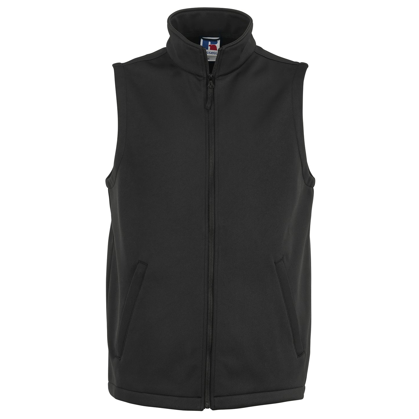 Black - Front - Russell Mens Smart Softshell Gilet Jacket