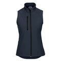 French Navy - Front - Russell Ladies-Womens Soft Shell Breathable Gilet Jacket
