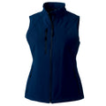 French Navy - Back - Russell Ladies-Womens Soft Shell Breathable Gilet Jacket