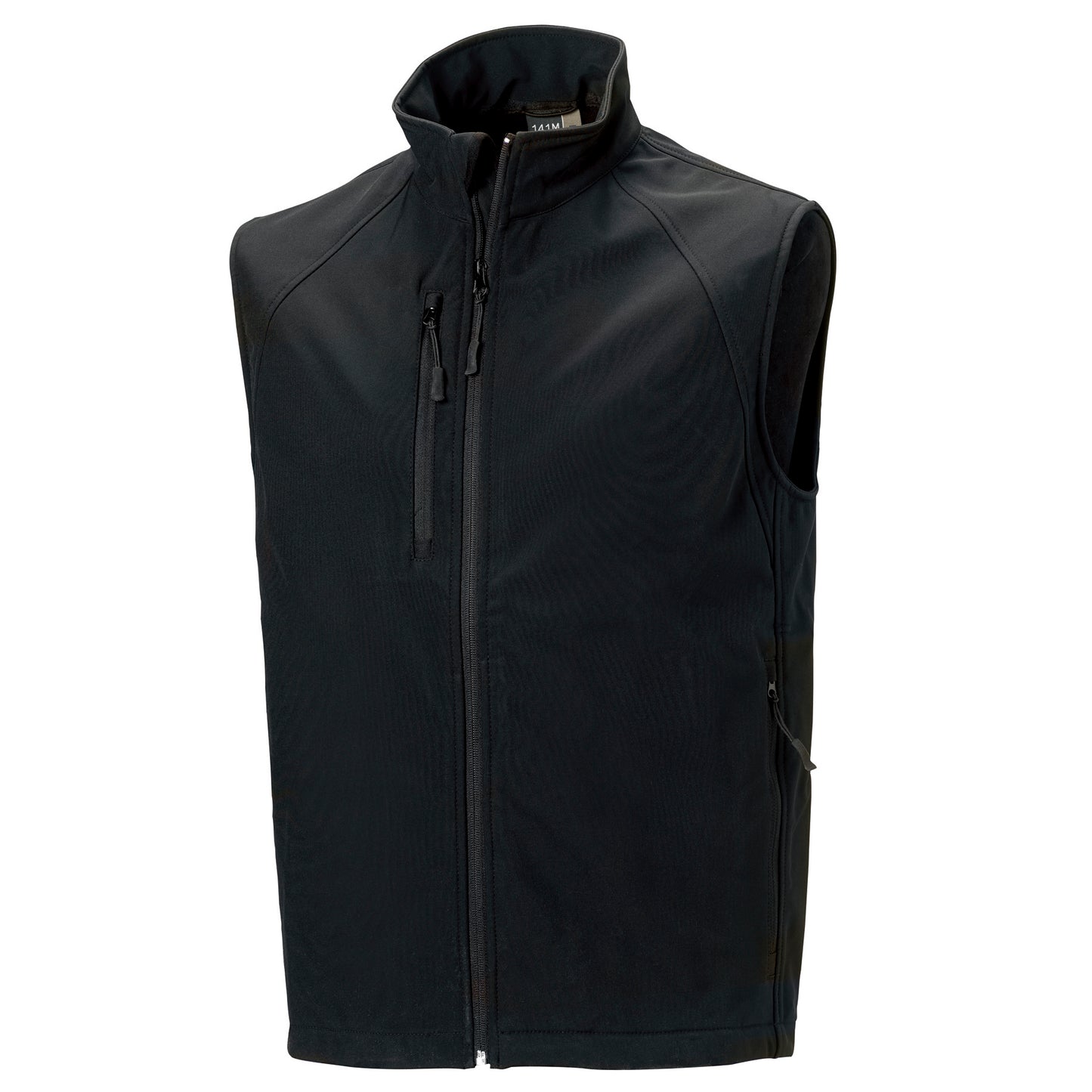 Black - Front - Russell Mens 3 Layer Soft Shell Gilet Jacket