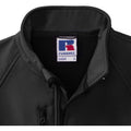 Black - Back - Russell Mens 3 Layer Soft Shell Gilet Jacket