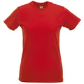 Classic Red - Front - Russell Ladies-Womens Slim Short Sleeve T-Shirt