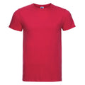 Classic Red - Front - Russell Mens Slim Short Sleeve T-Shirt