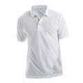 White - Front - Xpres Mens Subli Plus Short Sleeve Polo Shirt