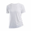 White - Front - Xpres Womens-Ladies Short Sleeve Subli Plus Round Neck T-Shirt