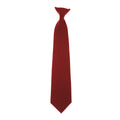 Burgundy - Front - Yoko Clip-On Tie