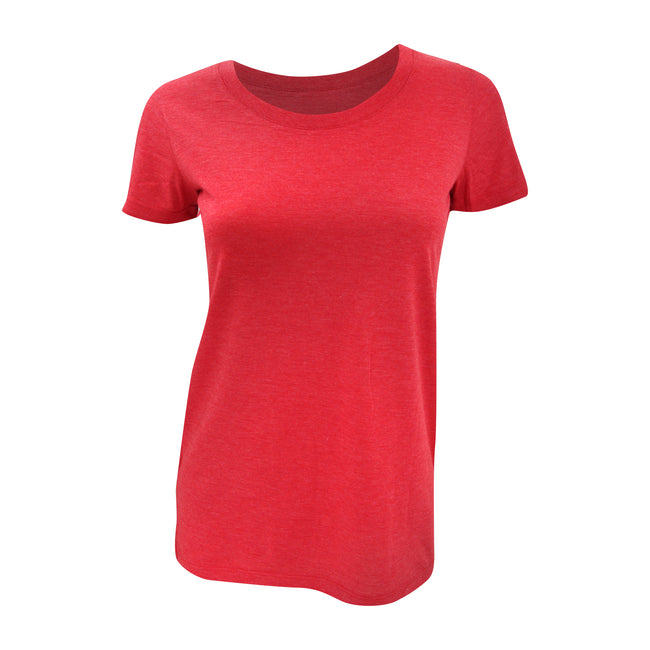 Red Triblend - Front - Bella Ladies-Womens Triblend Crew Neck T-Shirt