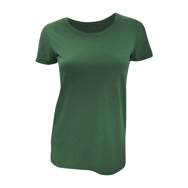 Emerald Triblend - Front - Bella Ladies-Womens Triblend Crew Neck T-Shirt