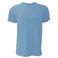 Heather Columbia Blue - Front - Canvas Unisex Jersey Crew Neck T-Shirt - Mens Short Sleeve T-Shirt