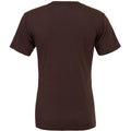 Brown - Back - Canvas Unisex Jersey Crew Neck T-Shirt - Mens Short Sleeve T-Shirt
