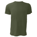 Heather Olive - Back - Canvas Unisex Jersey Crew Neck T-Shirt - Mens Short Sleeve T-Shirt