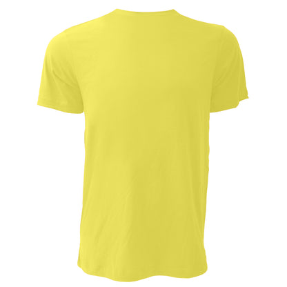 Heather Yellow Gold - Back - Canvas Unisex Jersey Crew Neck T-Shirt - Mens Short Sleeve T-Shirt