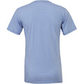 Heather Blue - Back - Canvas Unisex Jersey Crew Neck T-Shirt - Mens Short Sleeve T-Shirt