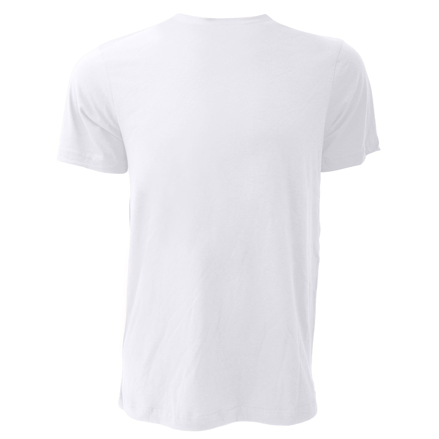 Ash Grey - Back - Canvas Unisex Jersey Crew Neck T-Shirt - Mens Short Sleeve T-Shirt