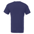 Navy Blue - Back - Canvas Unisex Jersey Crew Neck T-Shirt - Mens Short Sleeve T-Shirt
