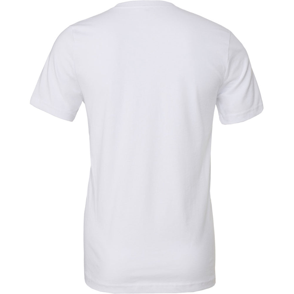 White - Back - Canvas Unisex Jersey Crew Neck T-Shirt - Mens Short Sleeve T-Shirt