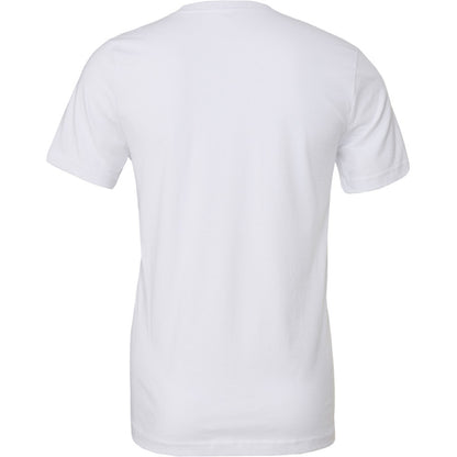 White - Back - Canvas Unisex Jersey Crew Neck T-Shirt - Mens Short Sleeve T-Shirt