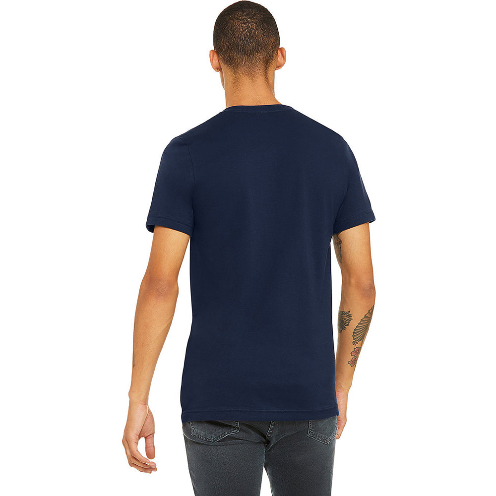 Navy Blue - Lifestyle - Canvas Unisex Jersey Crew Neck T-Shirt - Mens Short Sleeve T-Shirt