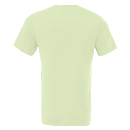 Spring Green - Back - Canvas Unisex Jersey Crew Neck T-Shirt - Mens Short Sleeve T-Shirt