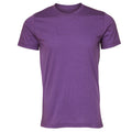 Royal Purple - Front - Canvas Unisex Jersey Crew Neck T-Shirt - Mens Short Sleeve T-Shirt