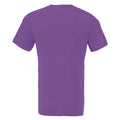Royal Purple - Back - Canvas Unisex Jersey Crew Neck T-Shirt - Mens Short Sleeve T-Shirt