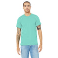 Teal - Side - Canvas Unisex Jersey Crew Neck T-Shirt - Mens Short Sleeve T-Shirt