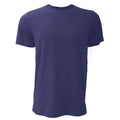 Navy Blue - Front - Canvas Unisex Jersey Crew Neck T-Shirt - Mens Short Sleeve T-Shirt