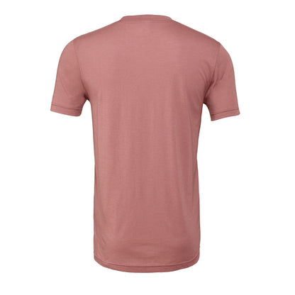 Mauve Triblend - Back - Canvas Triblend Crew Neck T-Shirt - Mens Short Sleeve T-Shirt