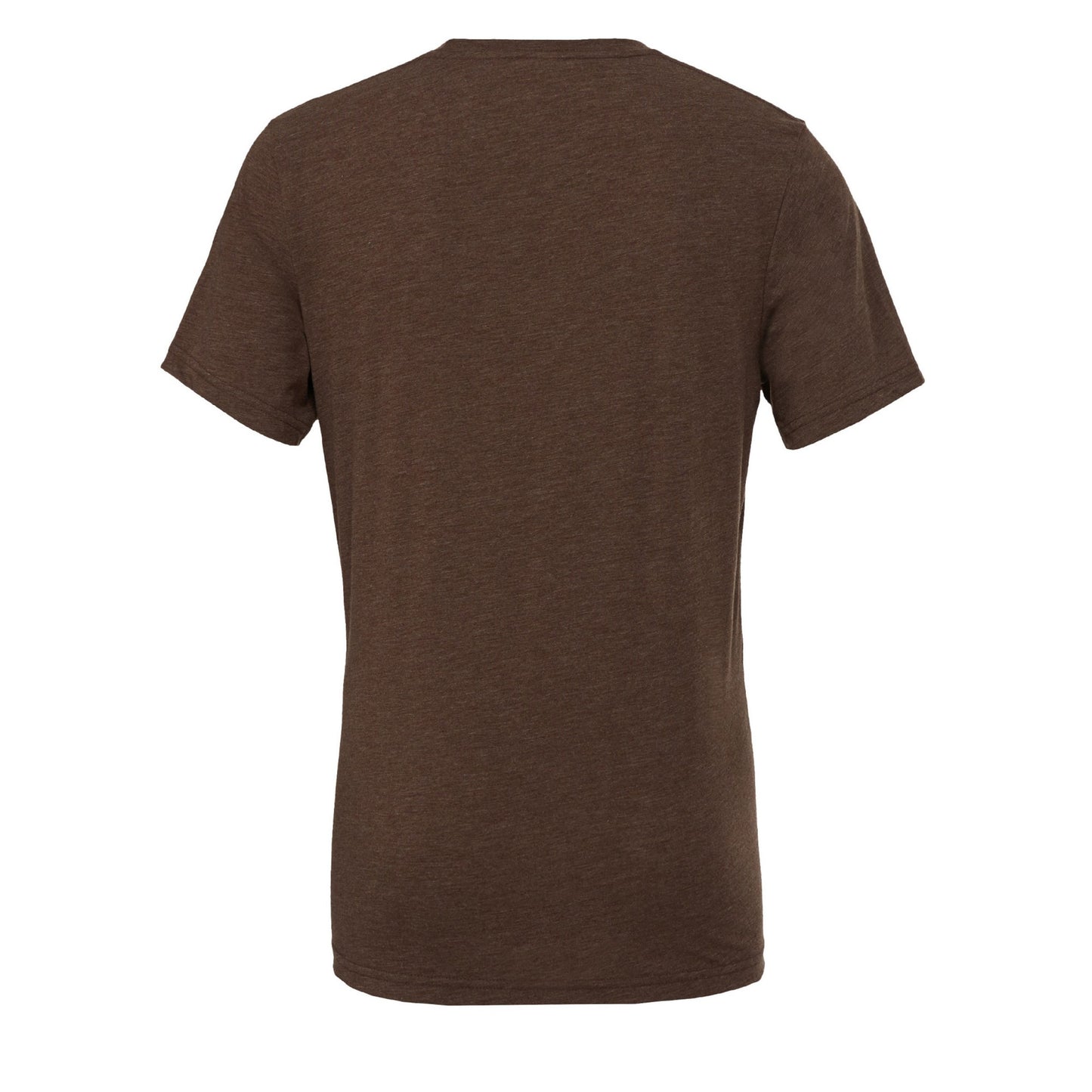 Brown Triblend - Back - Canvas Triblend Crew Neck T-Shirt - Mens Short Sleeve T-Shirt