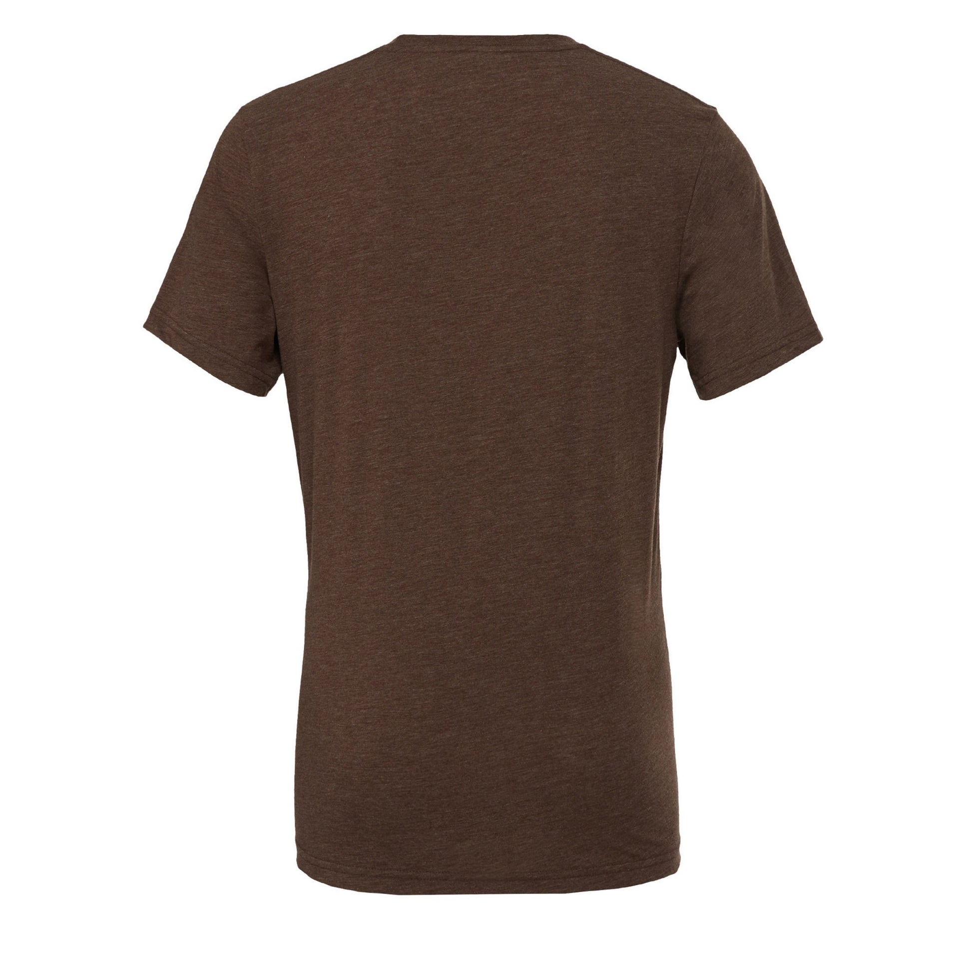 Brown Triblend - Back - Canvas Triblend Crew Neck T-Shirt - Mens Short Sleeve T-Shirt